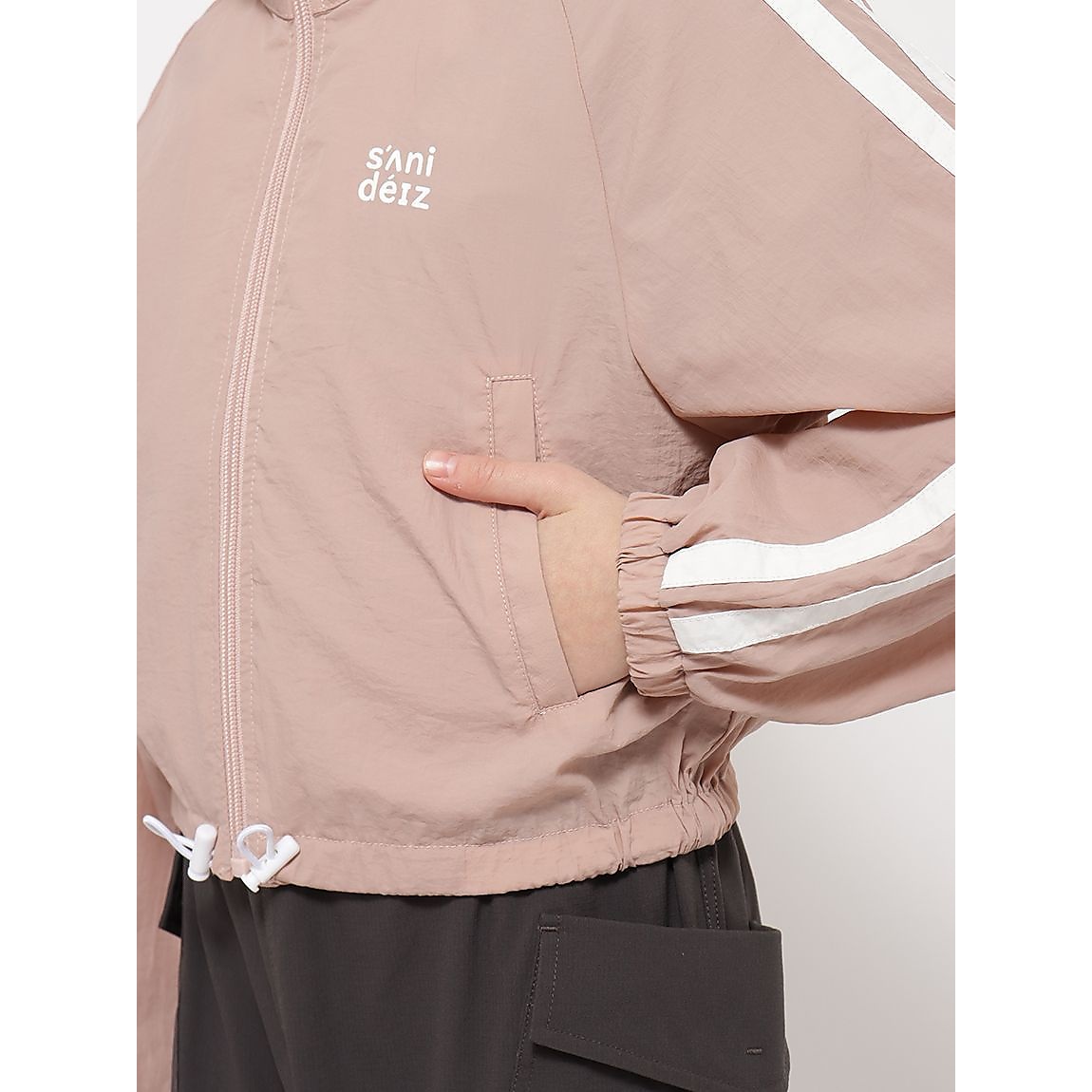 NYワッシャー スタンドカラーブルゾン GIRLS