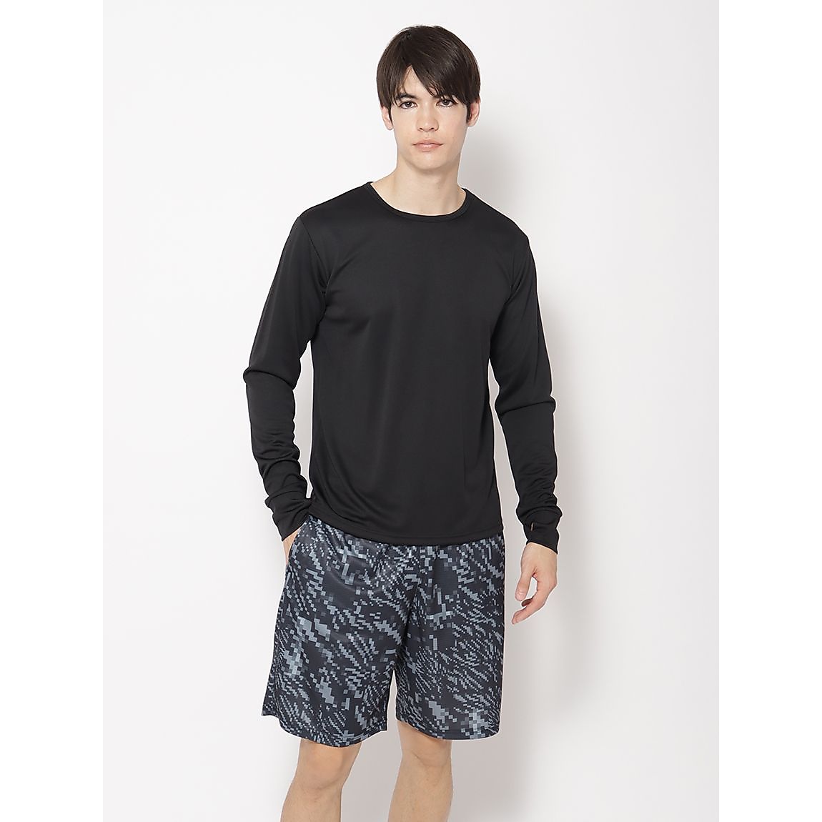 ハニカムメッシュスム-ス ハーフジップ＆長袖 MENS