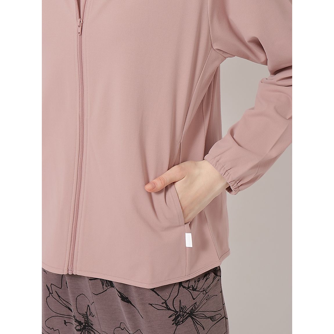 コットンタッチ天竺 ジップフーディ LADIES