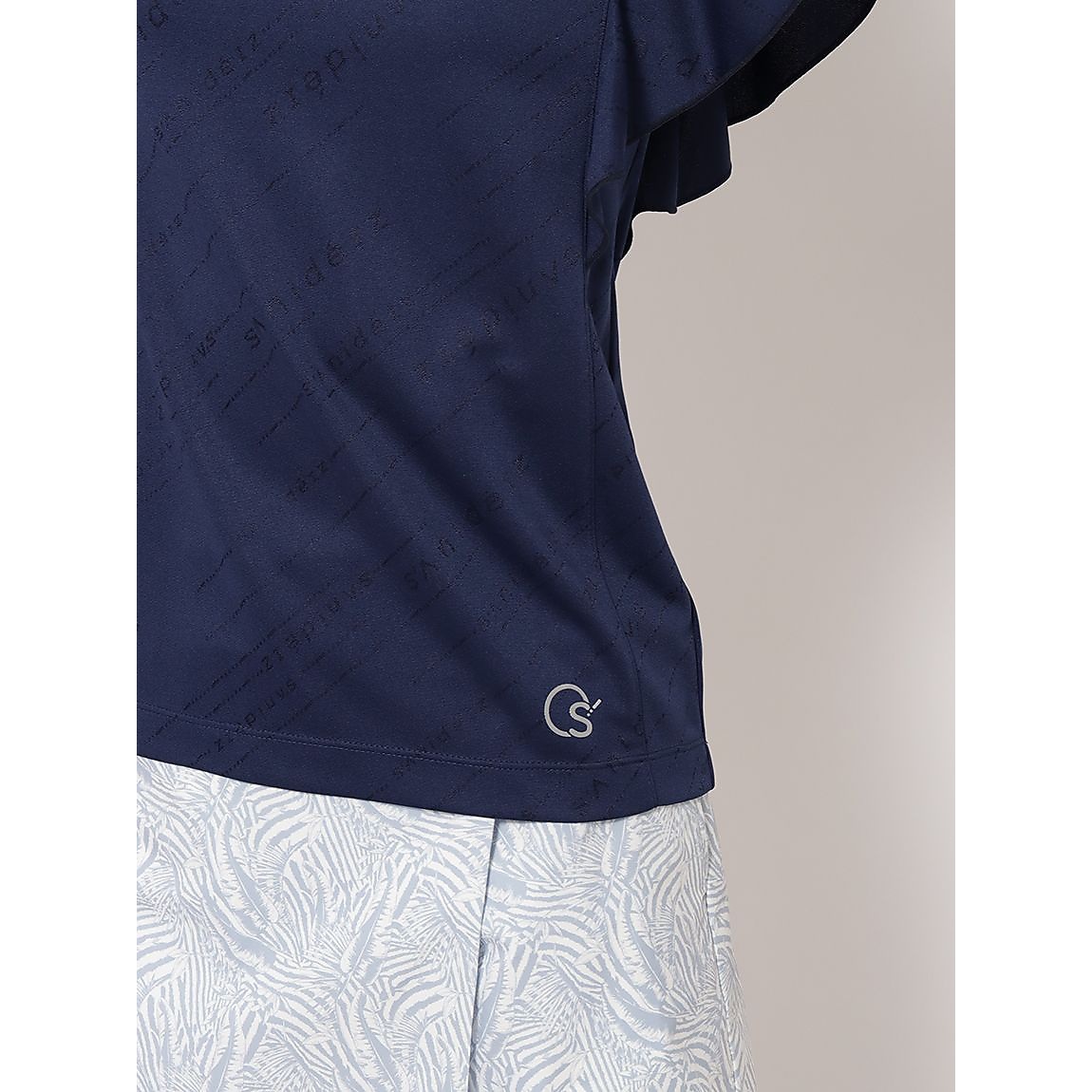 ポリエステルスムース for GOLF ロゴ JQフリルTシャツ LADIES