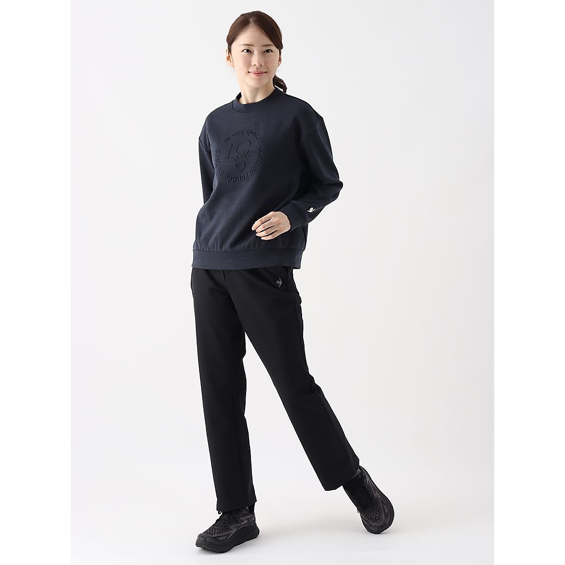 エアスタイリッシュパンツ ヒートナビ 前開きストレート