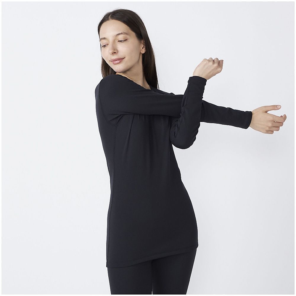 プレミアホットインナー　ブレスサーモ　中厚 for Daily クルー長袖W