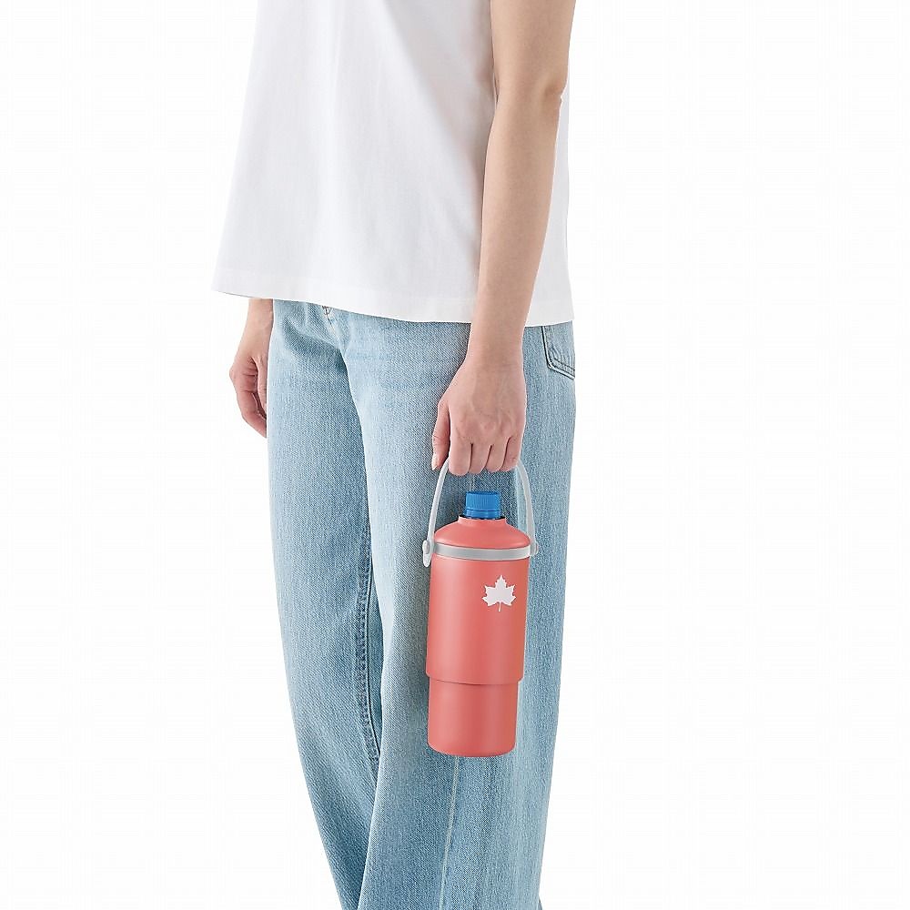 真空「温・冷」ペットボトルシリンダー　ピンク