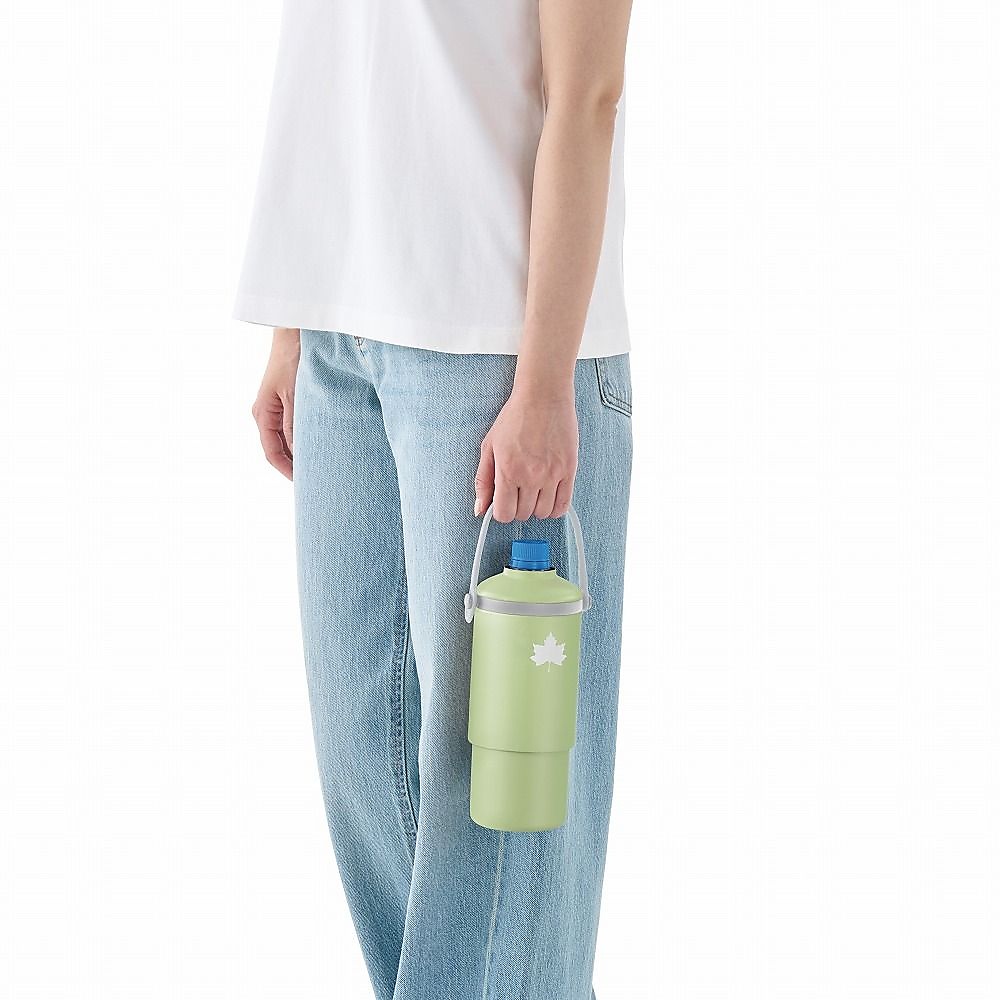 真空「温・冷」ペットボトルシリンダー　グリーン