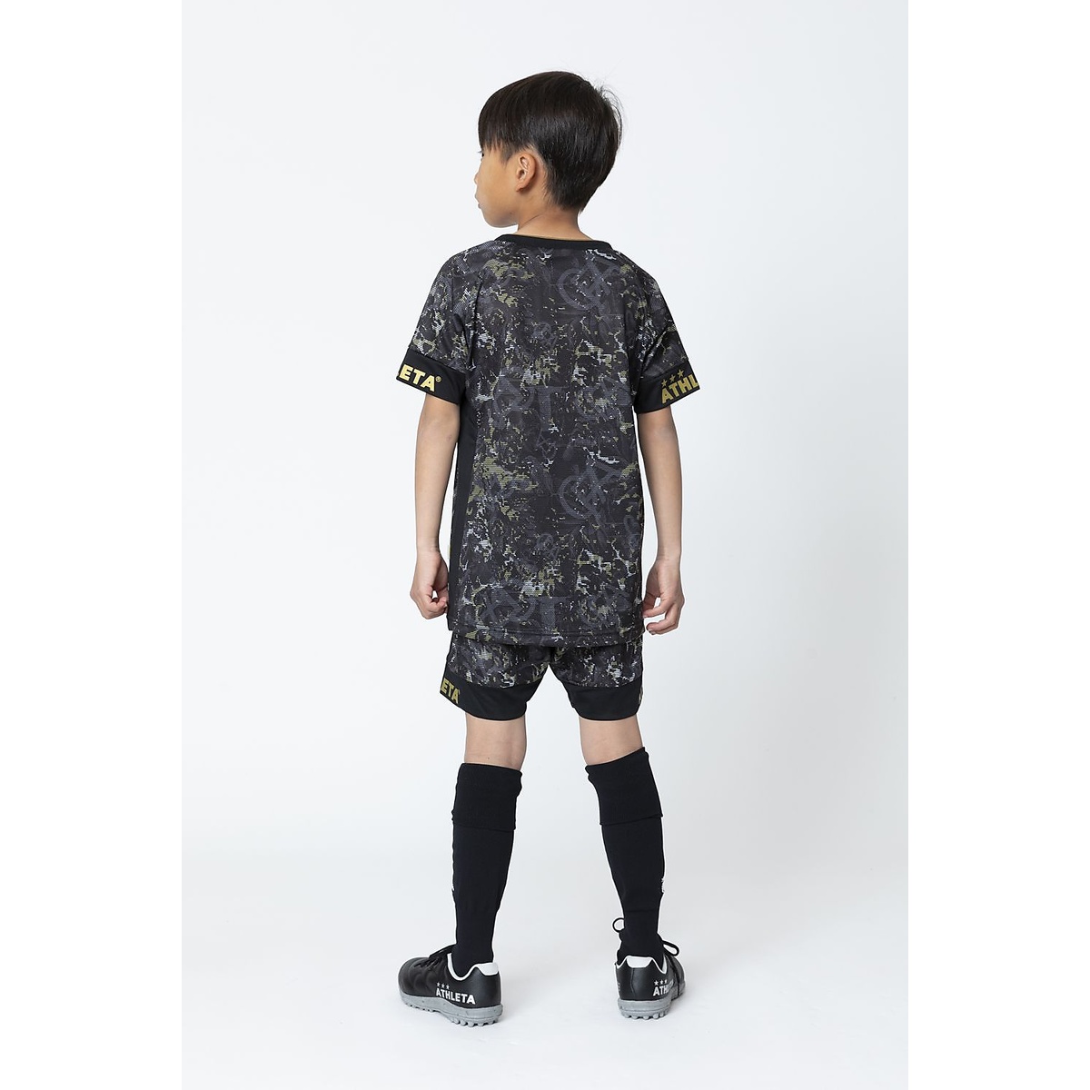 FCA グラフィックプラクティスシャツ　JrBLK　MIX