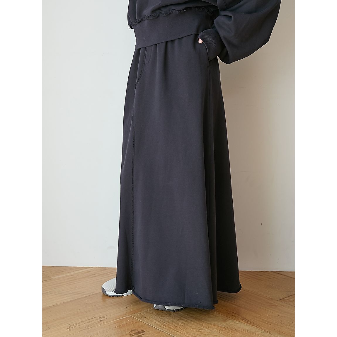 スウェットマキシスカート