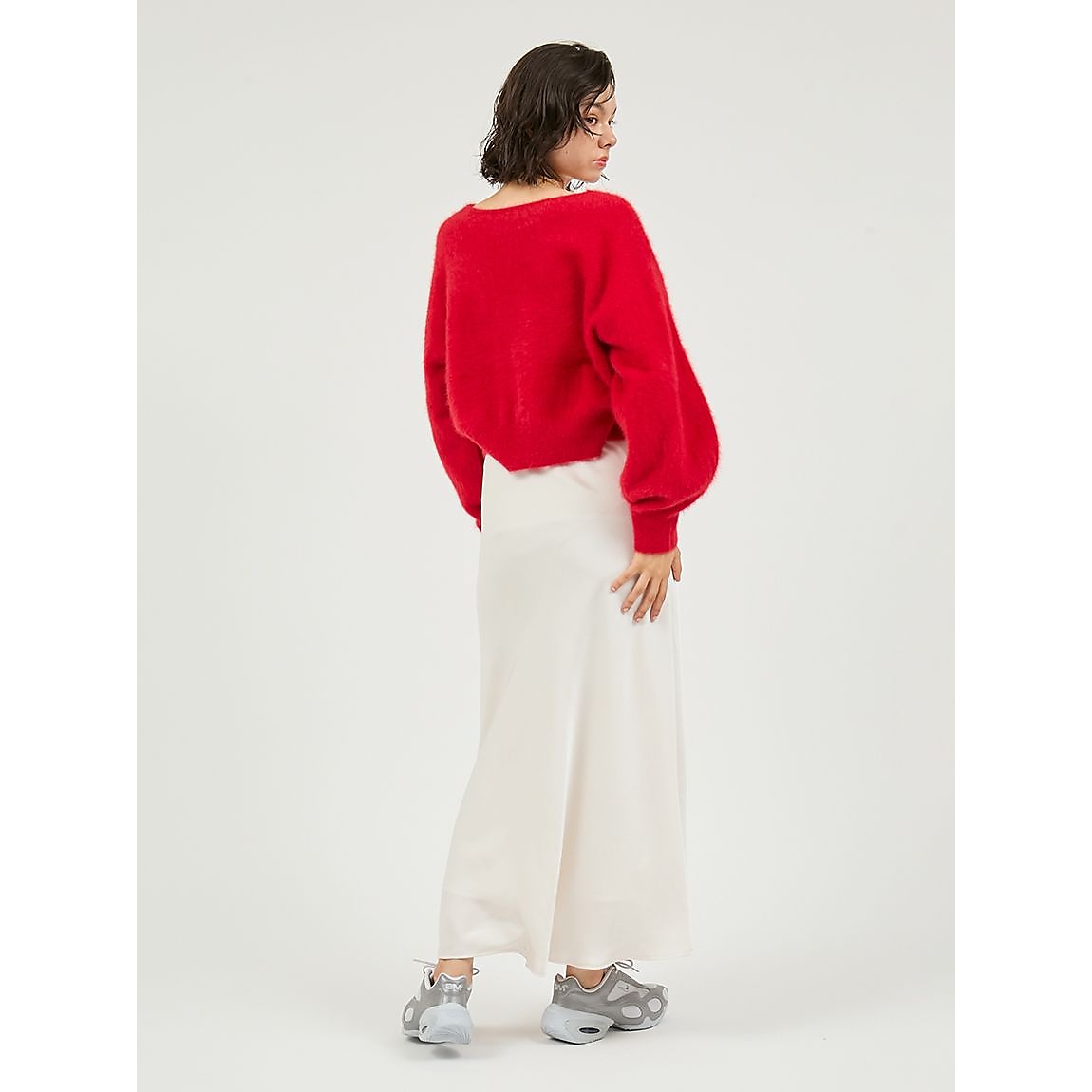 ゴムウエストナロースカート