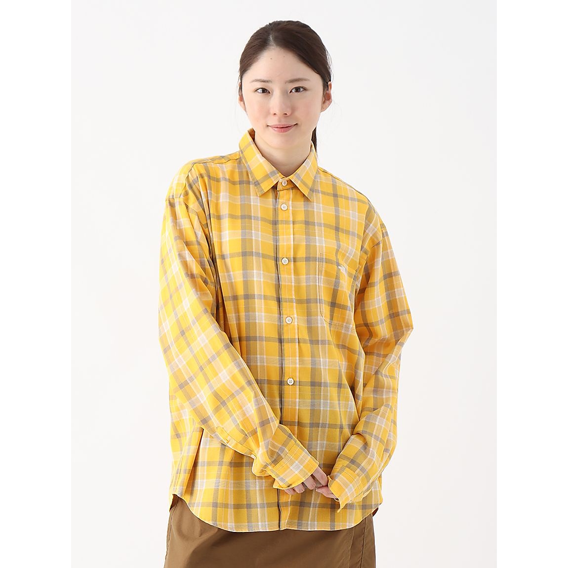 L/S FD CHECK SHIRT (ロングスリーブフラッシュドライチェックシャツ)