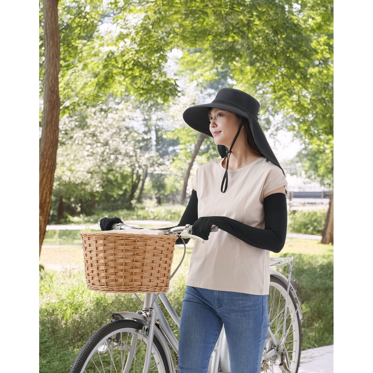 UV＆クールフェイスカバー付き3WAY帽子