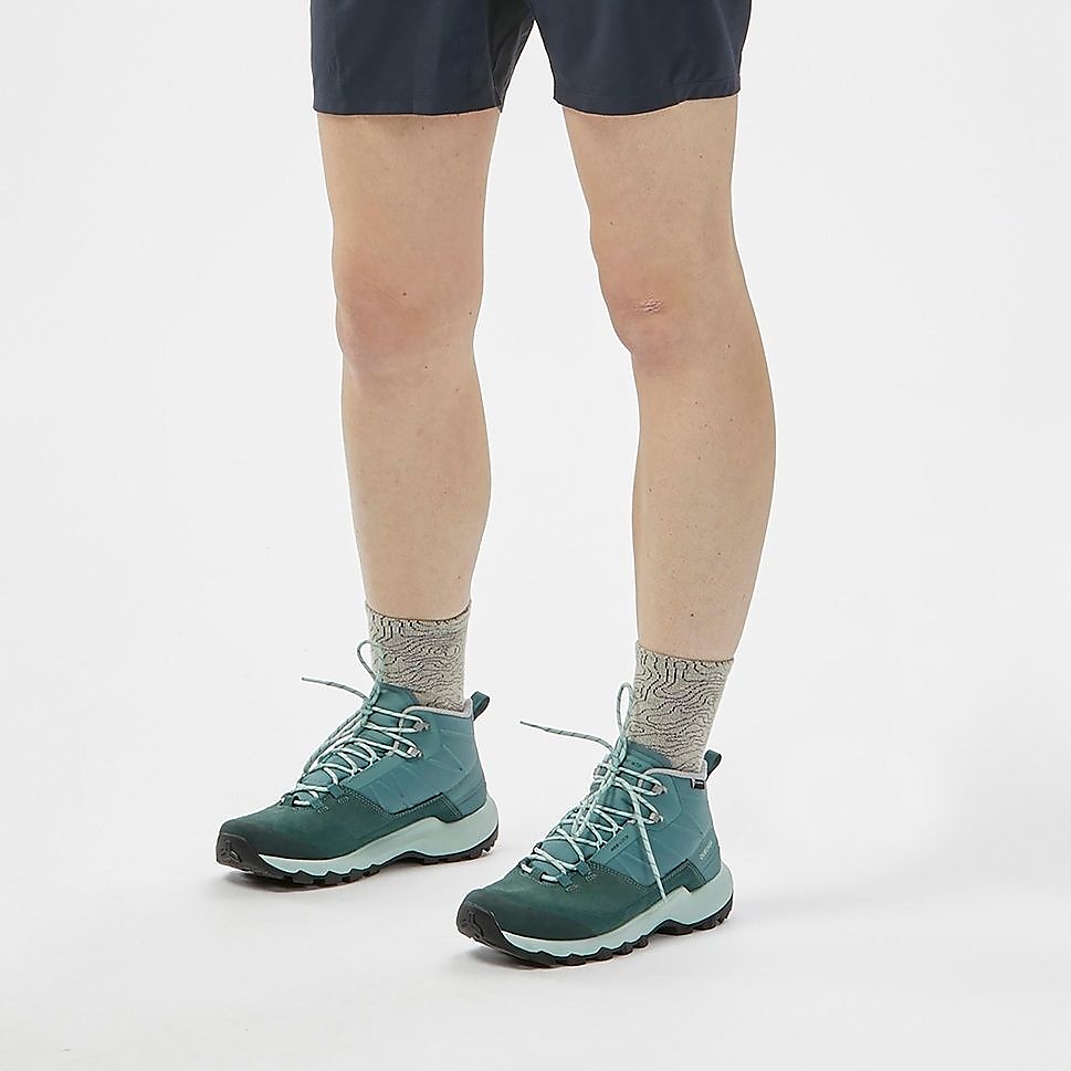 Decathlon 2足組ロークルー丈ソックス HIKE 100 GRY