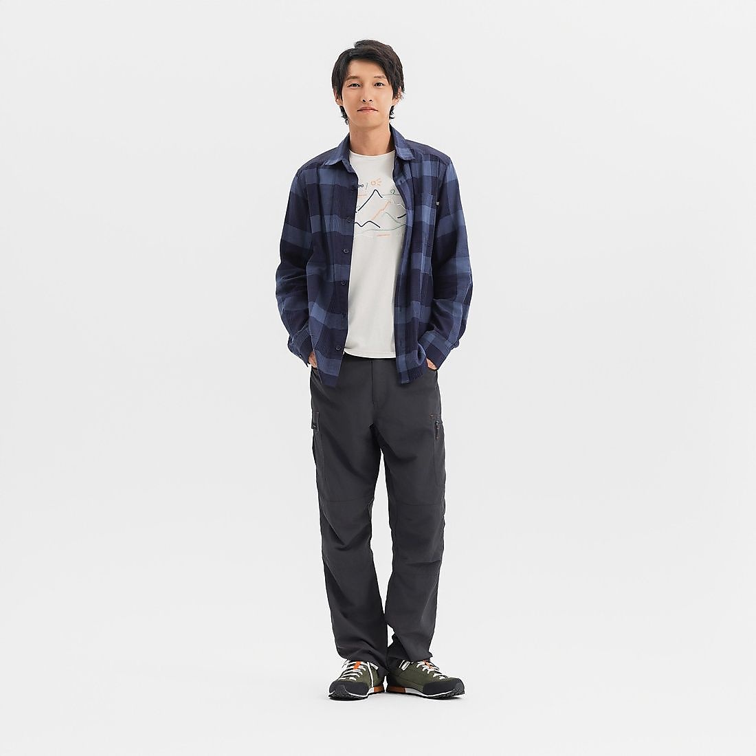 Decathlon メンズ パンツ TREK 100 AF GRY