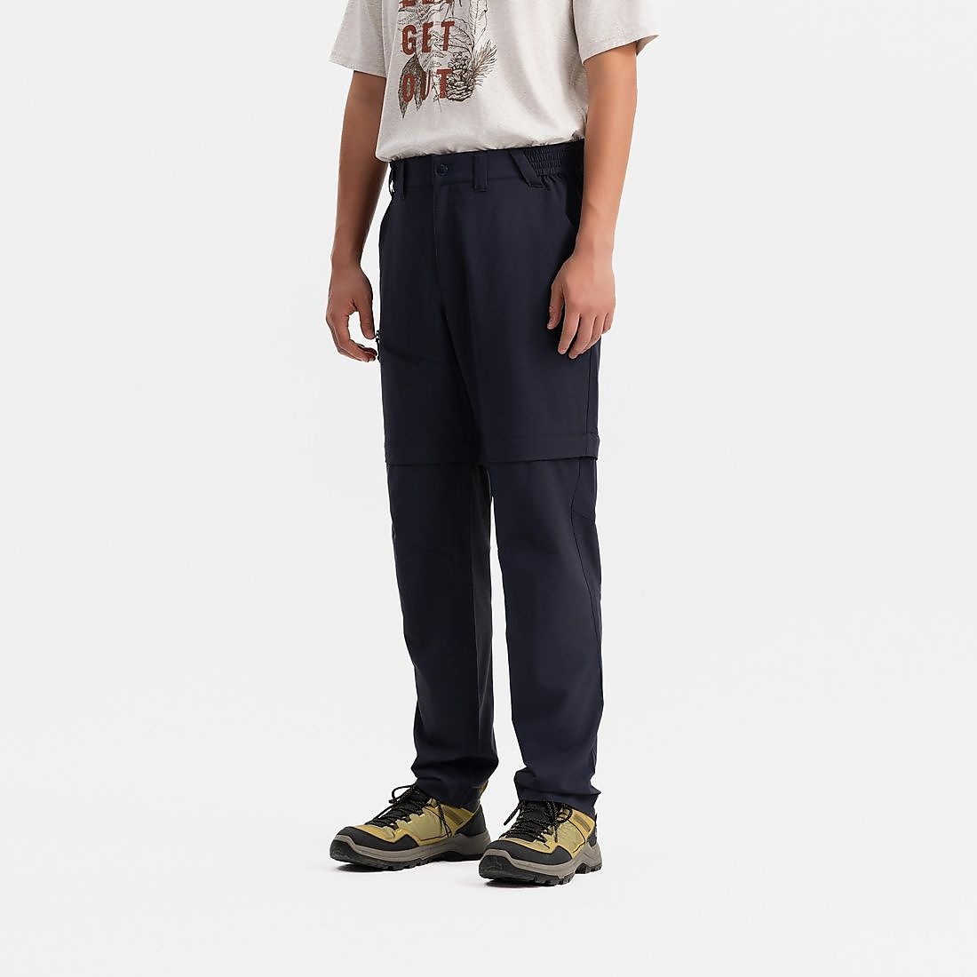 Decathlonメンズ 2WAY モジュールパンツ MH100 NVY