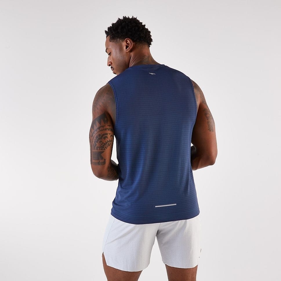 KIPRUN メンズ タンクトップ RUN 500 COMFORT BLU