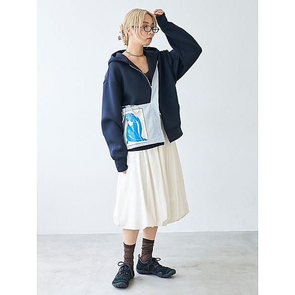 ミモレ丈バルーンスカート