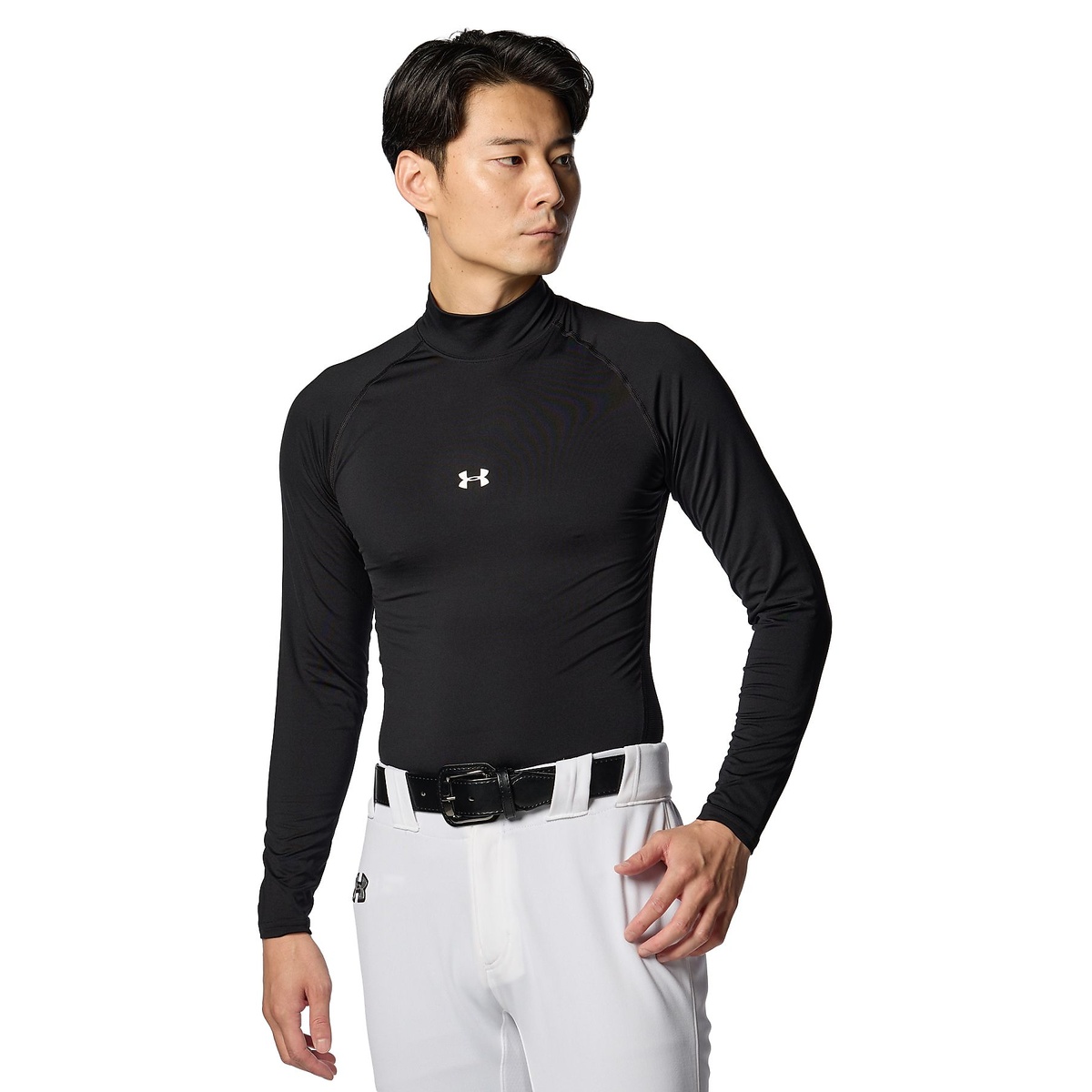 UA HEATGEAR ARMOUR COMPRESSION LONG SLEEVE MOCK NECK SHIRT