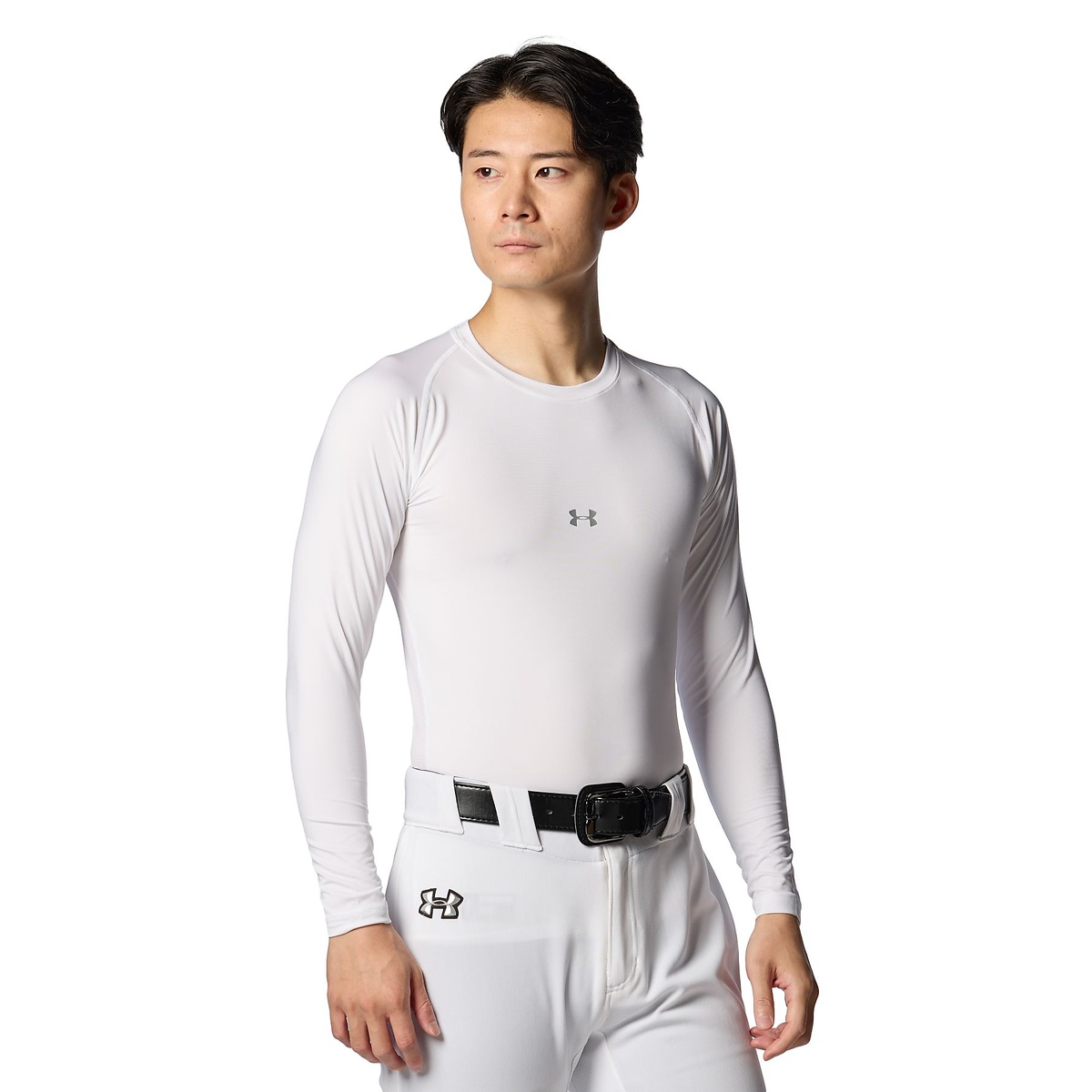 UA HEATGEAR ARMOUR COMPRESSION LONG SLEEVE CREW NECK SHIRT
