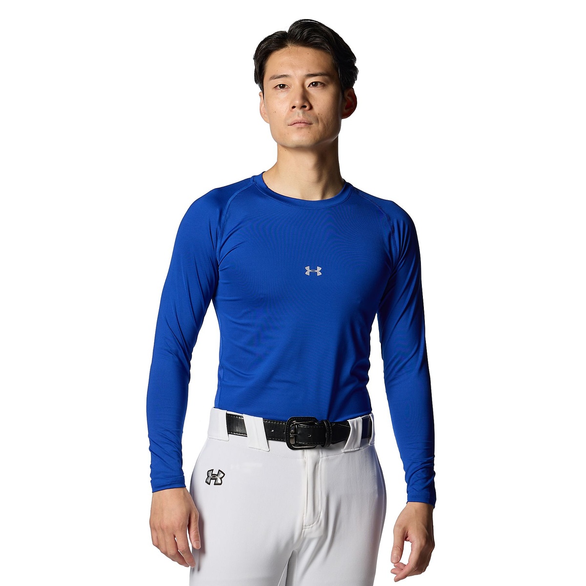 UA HEATGEAR ARMOUR COMPRESSION LONG SLEEVE CREW NECK SHIRT