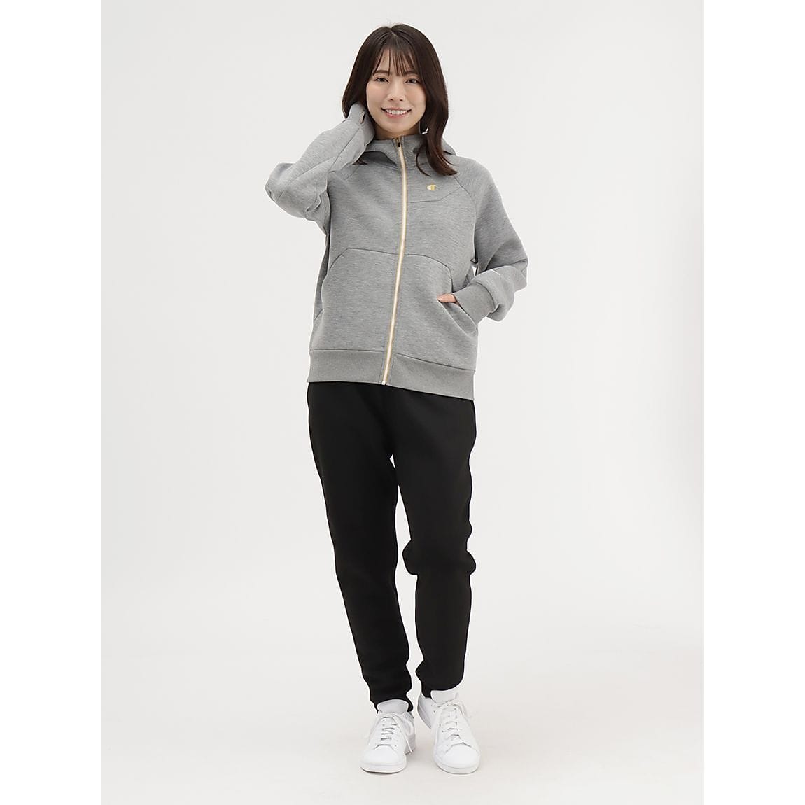 Championチャンピオン - TW 3LS ZIP HOODED SWEAT CW-WS101 090/メガ