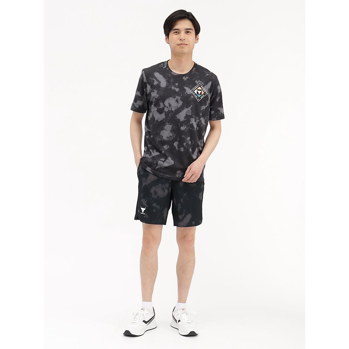 UA PJT ROCK PRINTED WVN SHORT