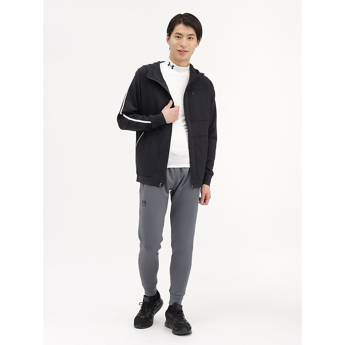 UA ARMOUR KNIT FULL ZIP