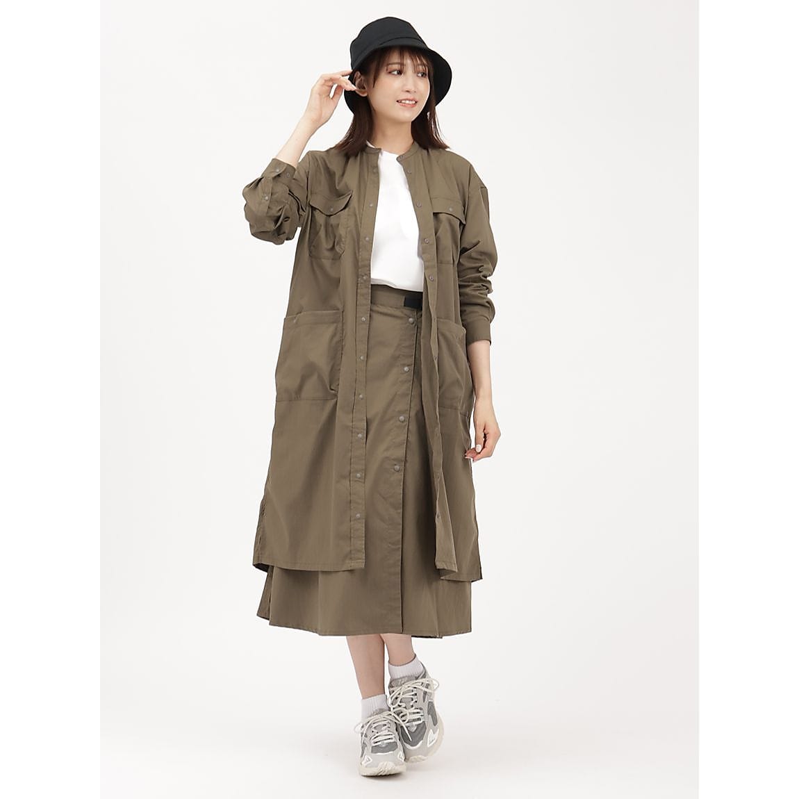 NANGAナンガ - TAKIBI RIPSTOP CAMP SHIRT DRESS (タキビリップス