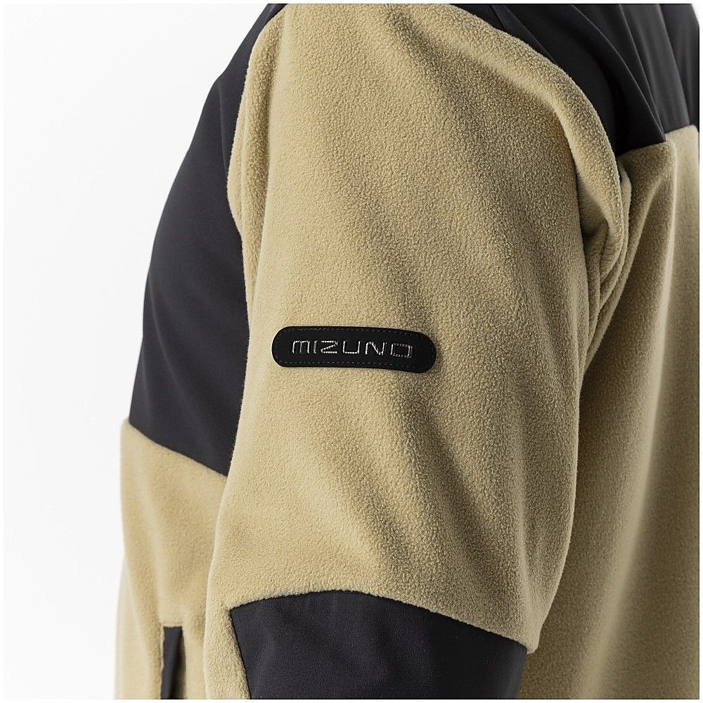 ハイブリッドフリースハーフジップ