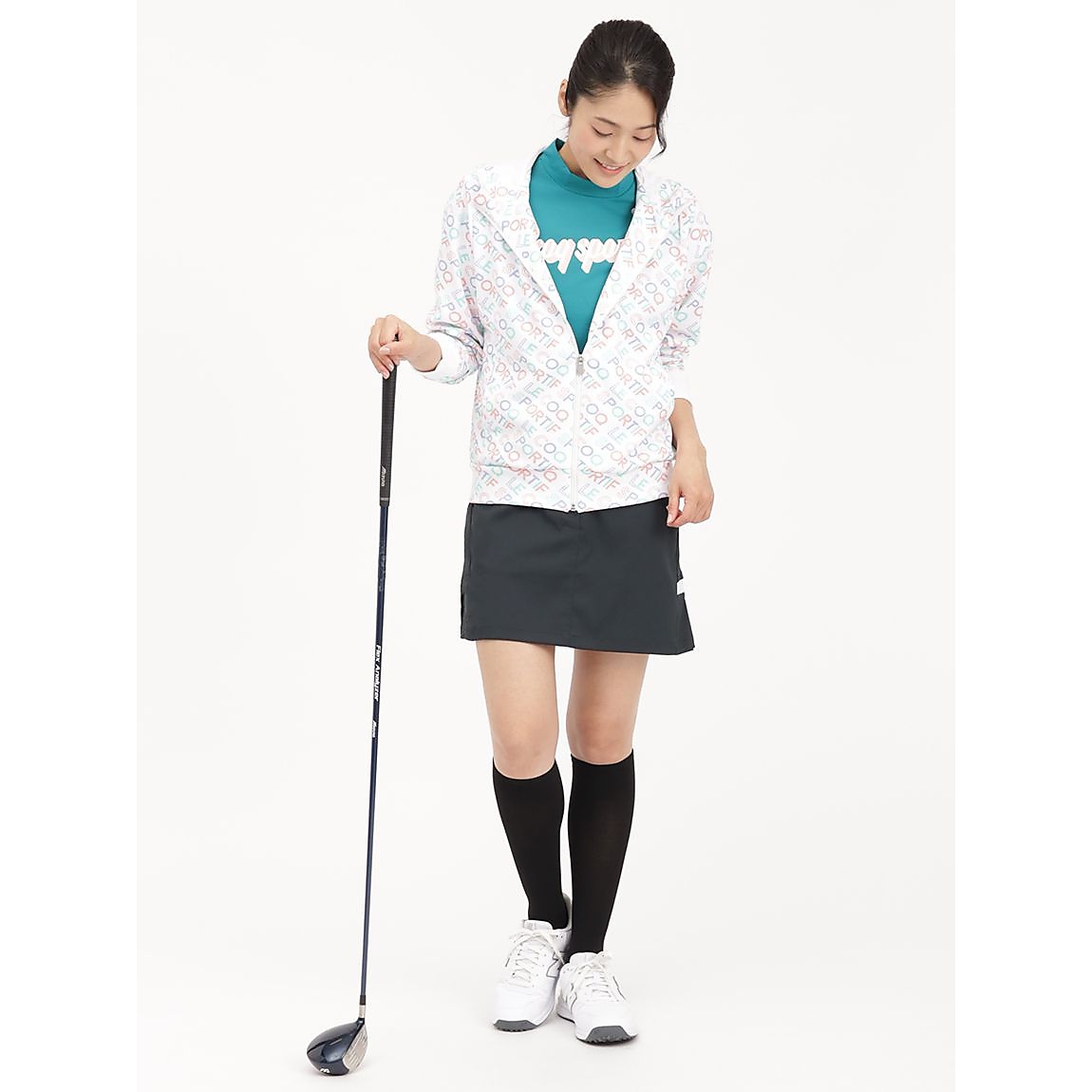 ロゴ総柄パーカー