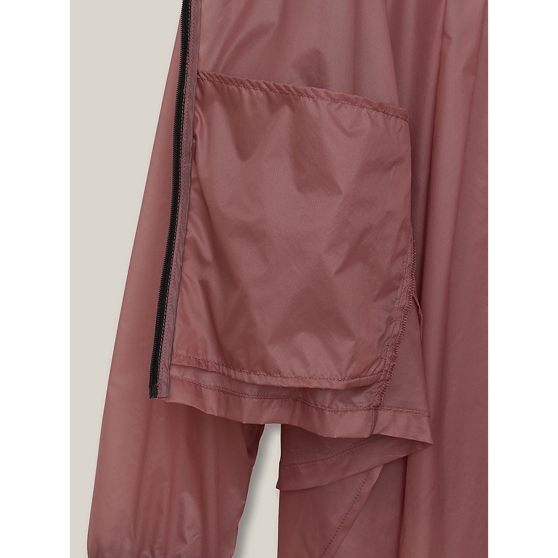 ナイロンリップ フルジップフーディフレア LADIES