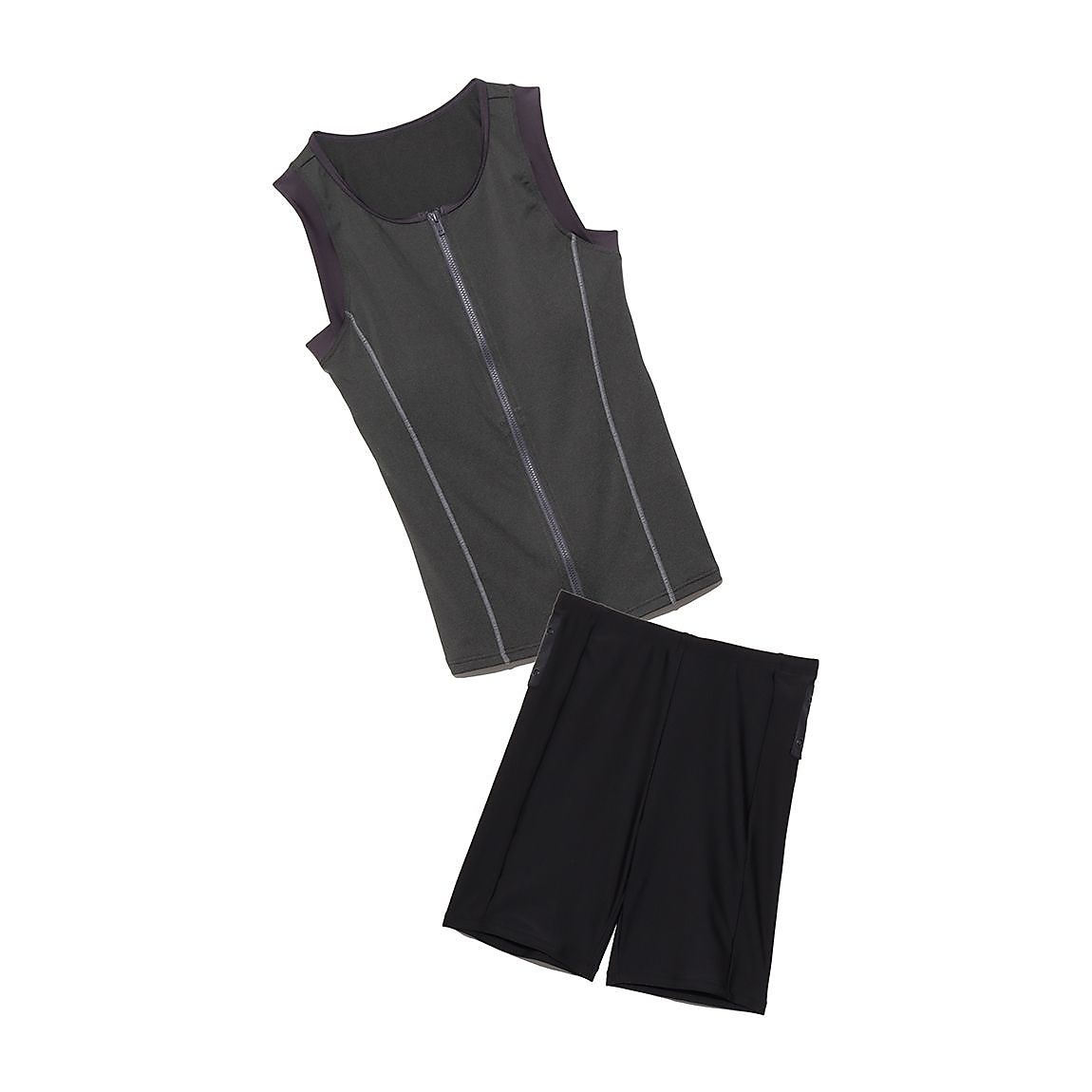 スイムウェア LADIES フルジップノースリーブセパレーツ