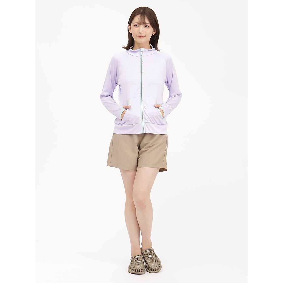 CBスモールフラワーラッシュジャケットネイビー