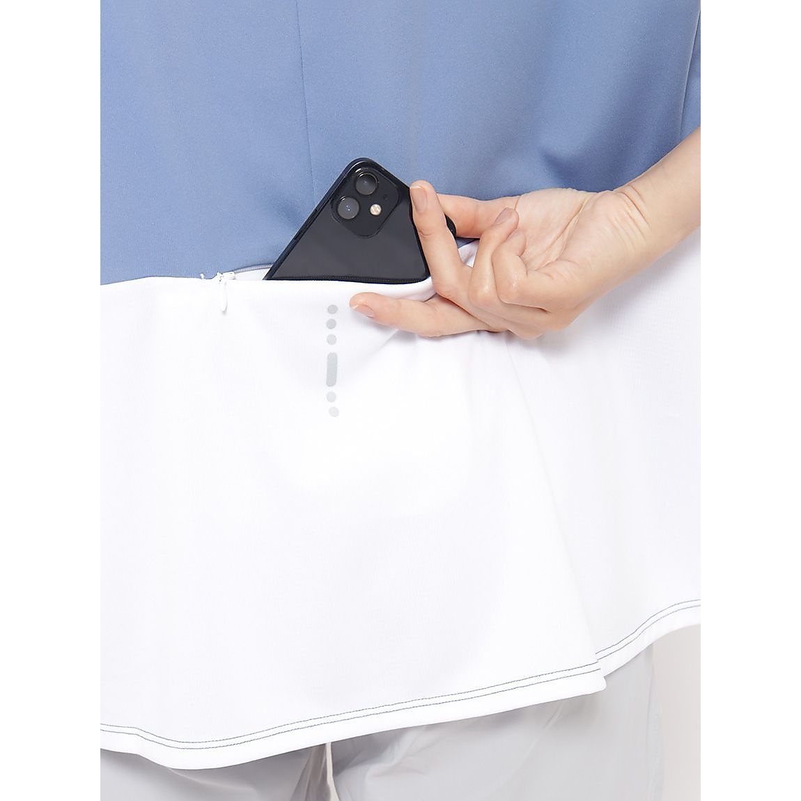 for RUN ドライスムースpr バックペプラムTシャツLADIES