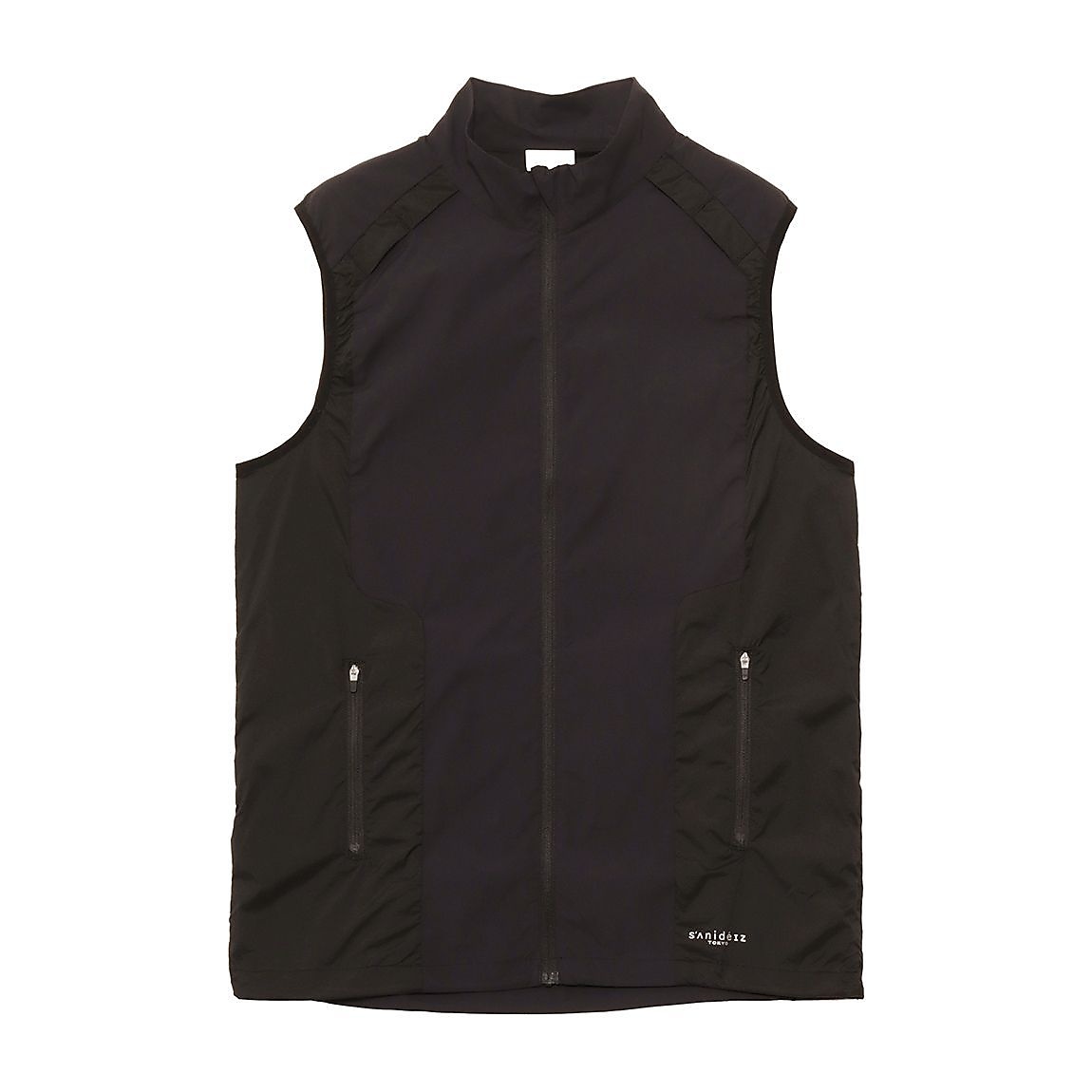 for RUN 撥水ストレッチ スタンドカラーベスト MENS