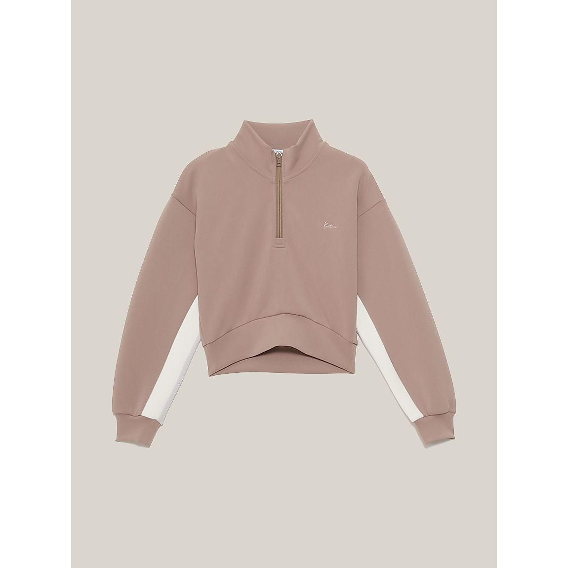 アクアスーティングクロップドハーフジッププルオーバー