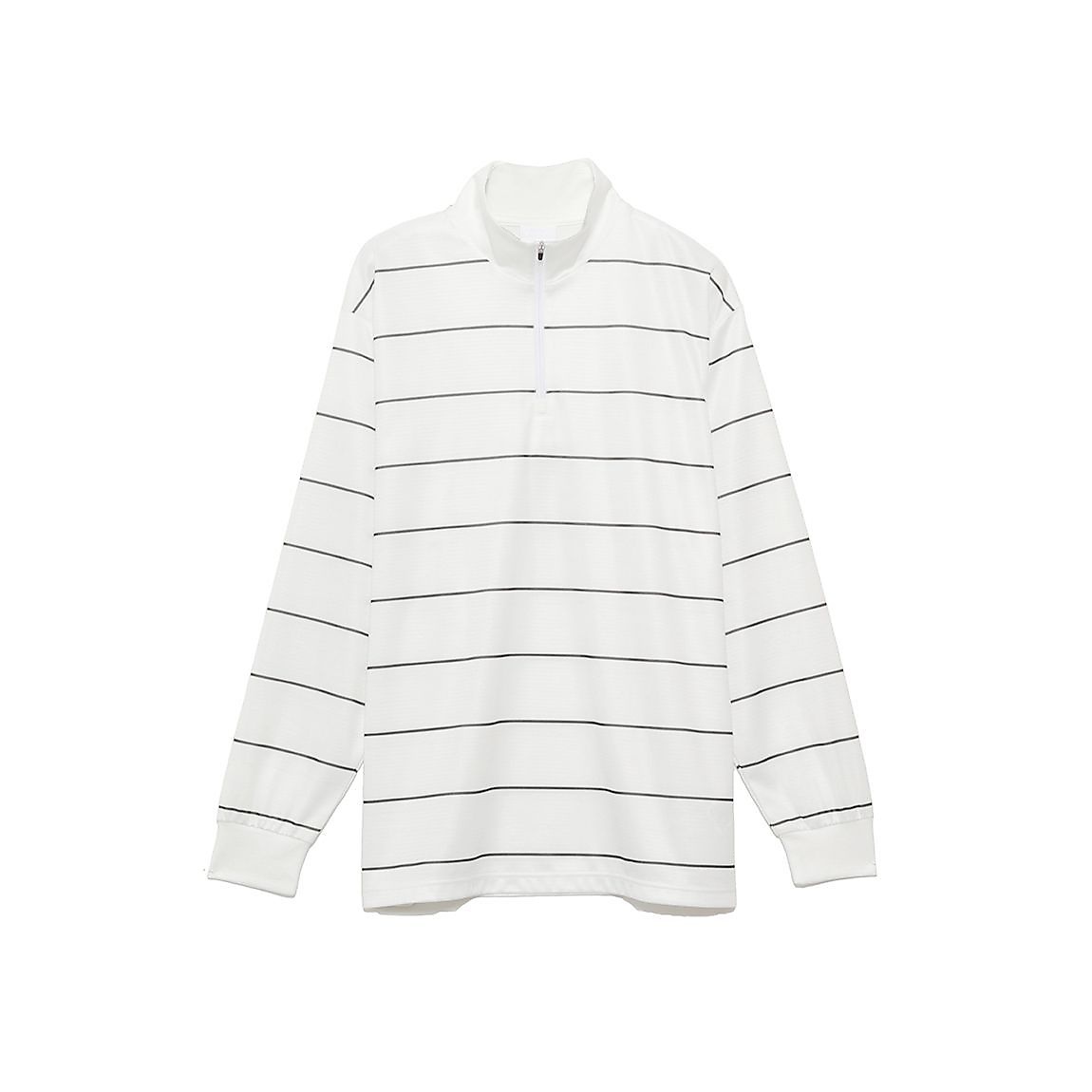 ハニカムドライスムース ハーフジップ長袖TシャツMENS