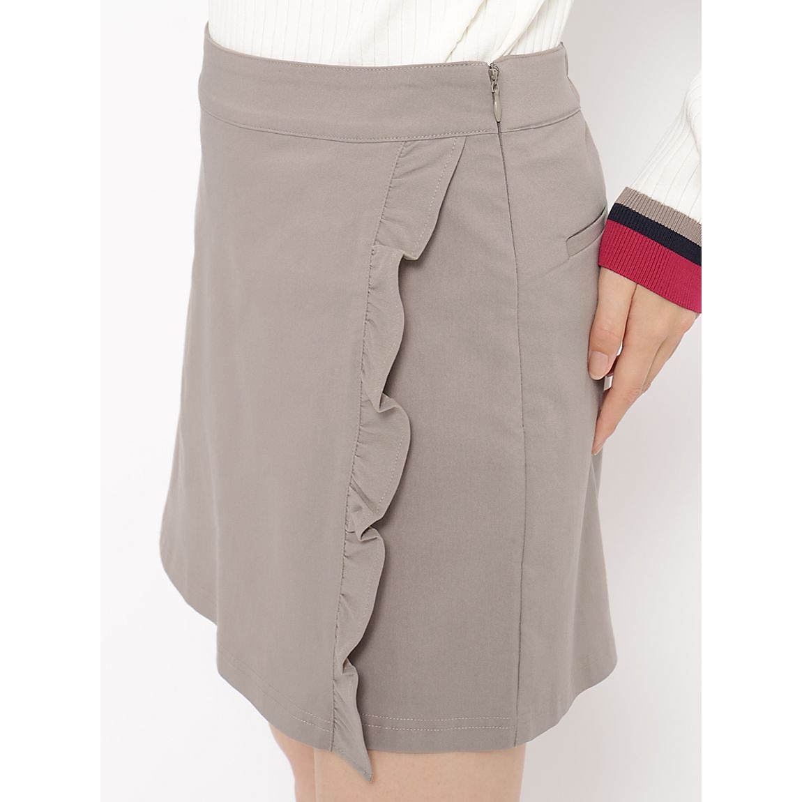 ベリーストレッチ フリルキュロットパンツLADIES