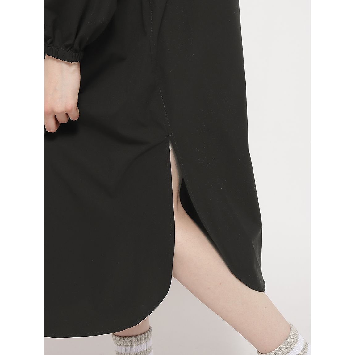 マイクロリップ バンドカラーワンピースLADIES