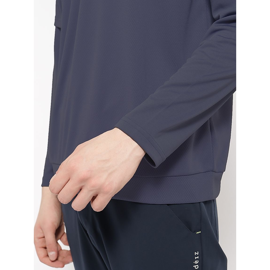 ハニカムメッシュスム-ス for GOLF ハーフジップ裾リブ＆長袖 MENS