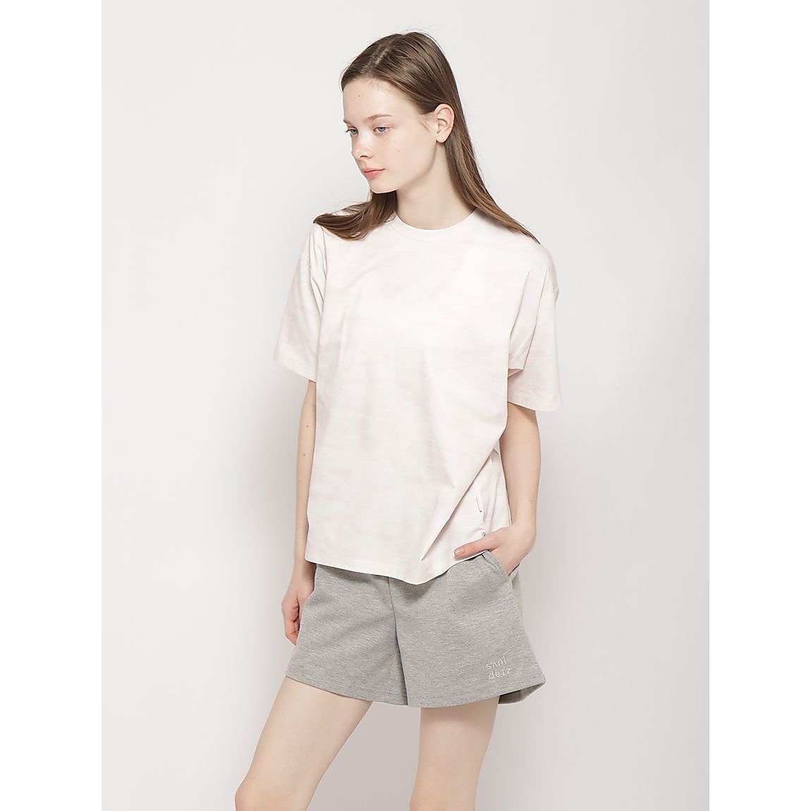 コットンタッチ天竺 オーバークロップトTシャツLADIES