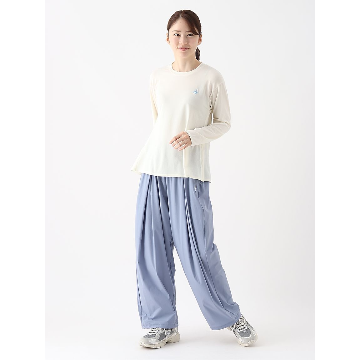 ウーブンワイドパンツ