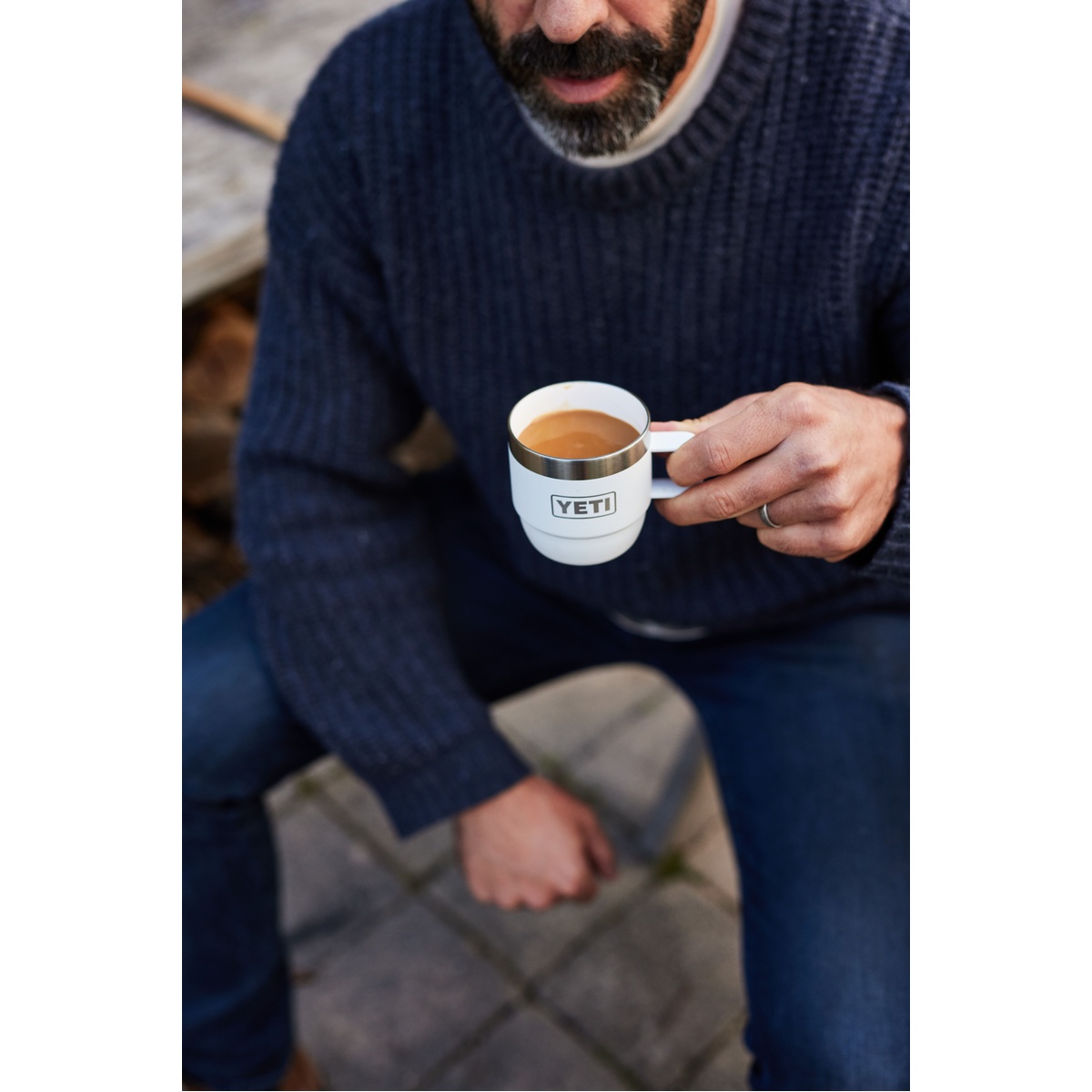 R. 6 oz STACKABLE MUGS 2PK