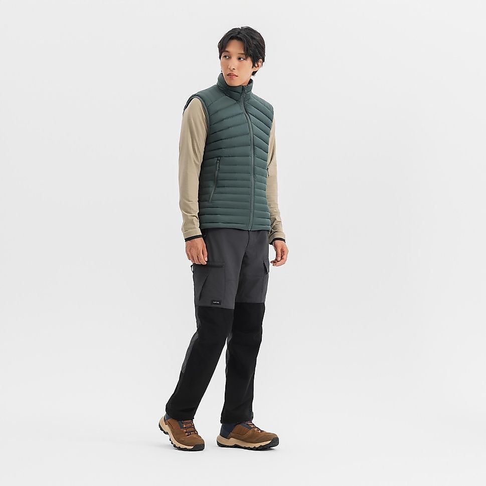 FORCLAZメンズダウンベストMT100 GRN