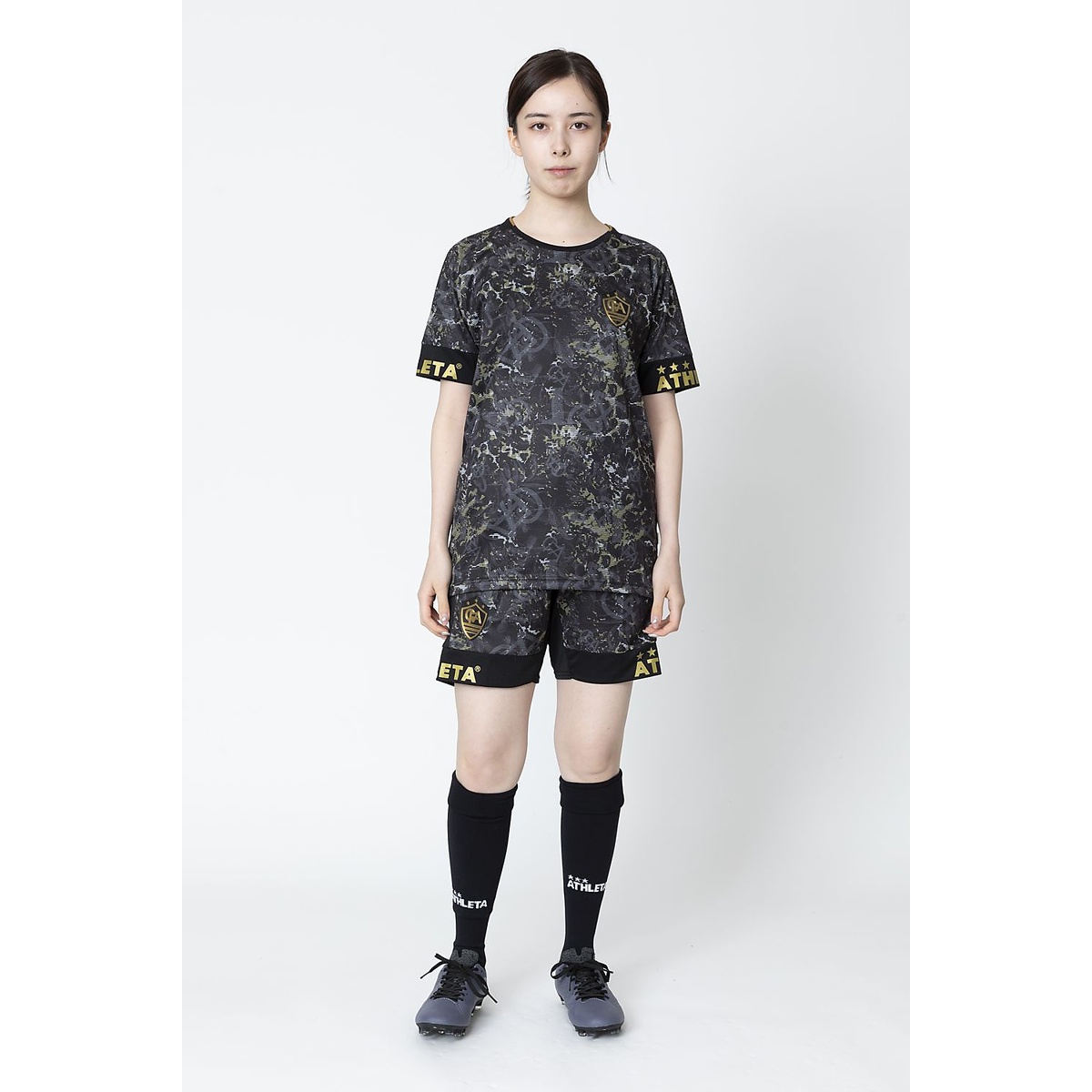 FCA グラフィックプラクティスパンツ　JrBLK　MIX