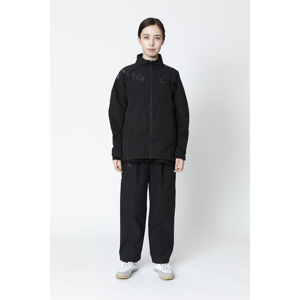 FCA カラーブロックTRパンツBLK