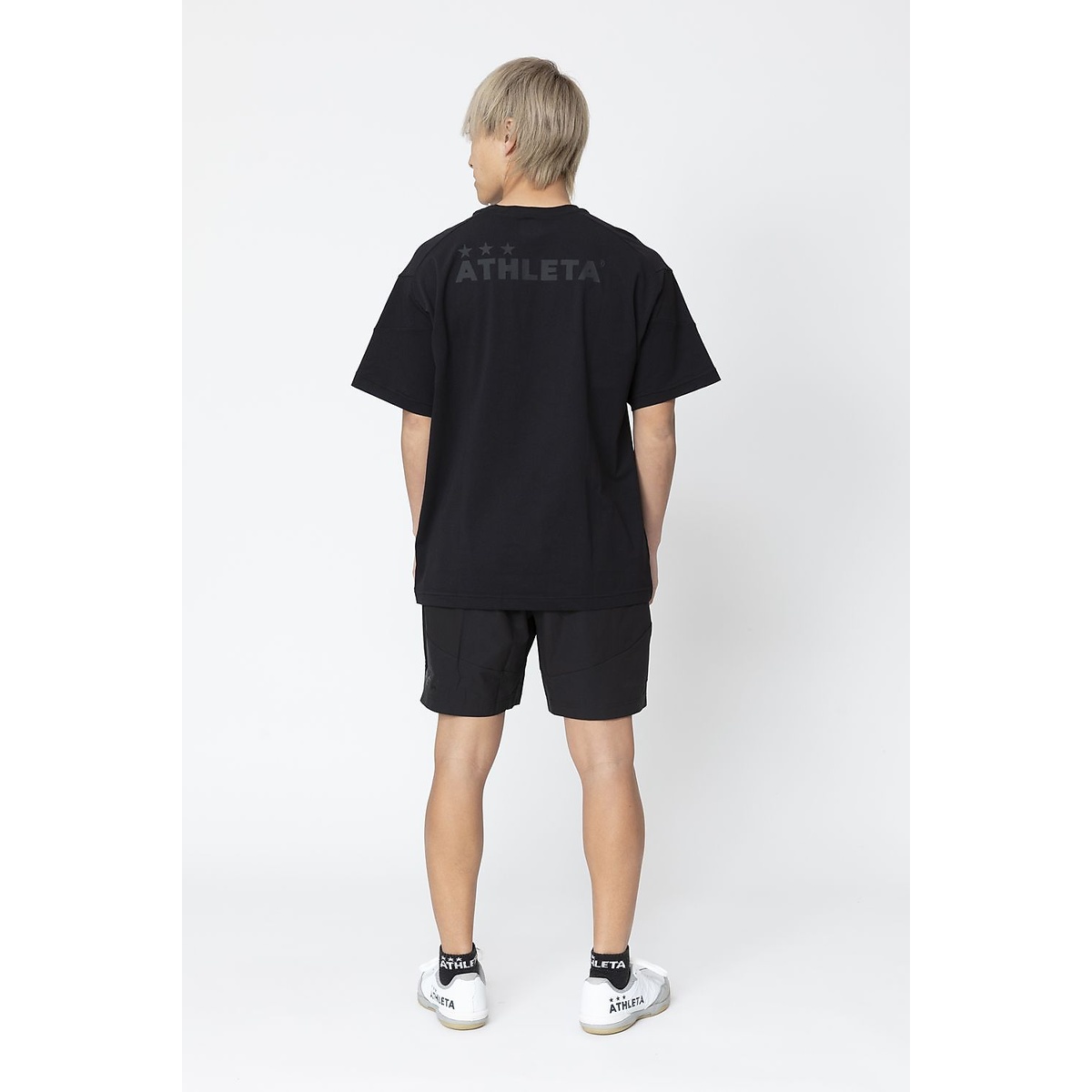 FCA ドライフェザーカラーブロックプラシャツBLK