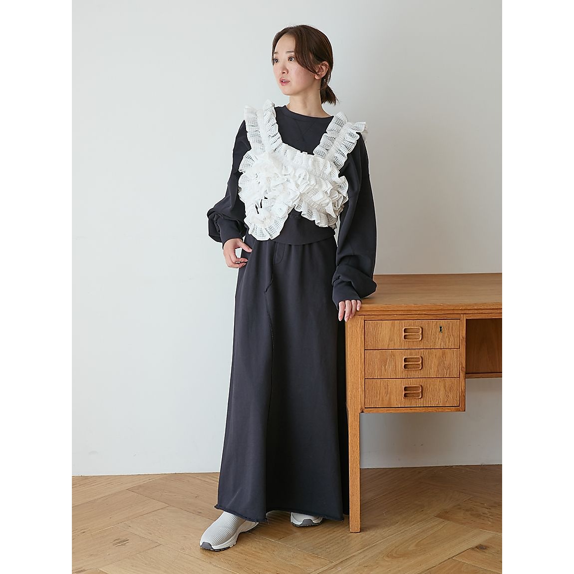 スウェットマキシスカート