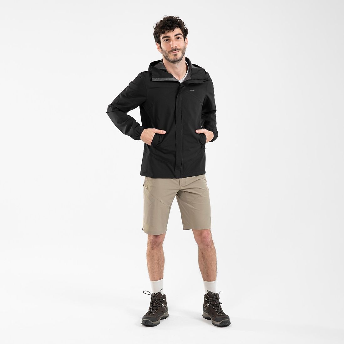 Decathlon メンズ 防水ジャケット MH150 BLK
