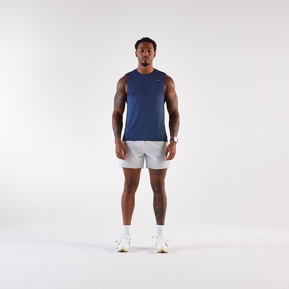 KIPRUN メンズ タンクトップ RUN 500 COMFORT BLU
