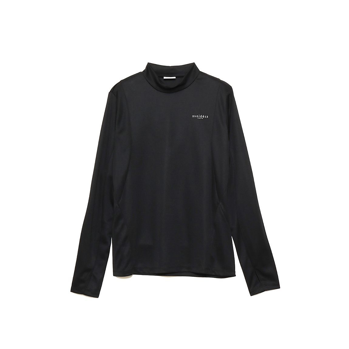 ハニカムドライスムース モックネック長袖TシャツLADIES