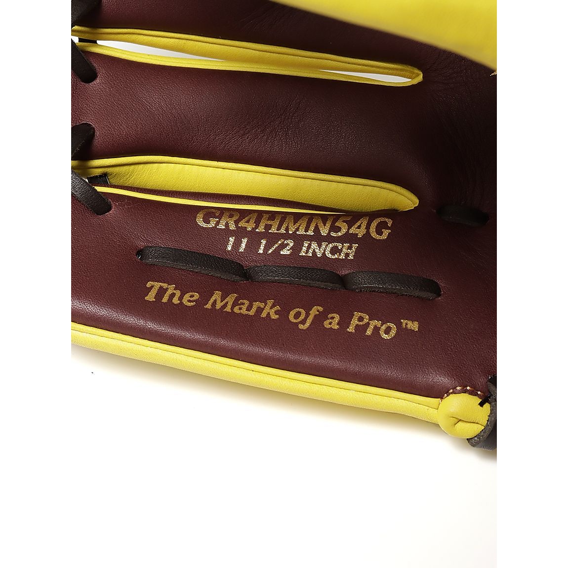 軟式 HOH MLB COLOR SYNC(エイチオーエイチエムエルビーカラーシンク)N54G-チョコ/イエロー