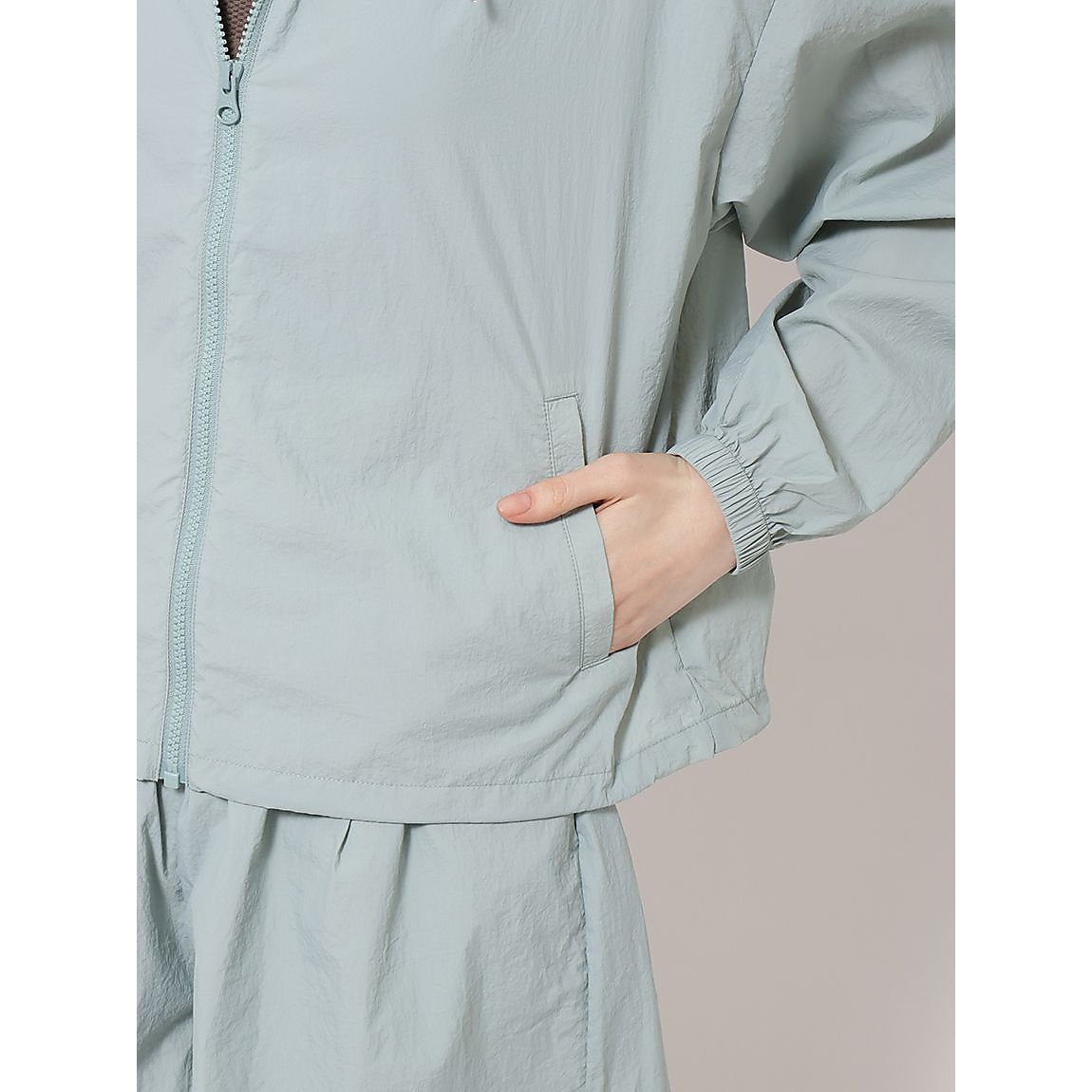 ナイロンワッシャー フーディジャケット LADIES